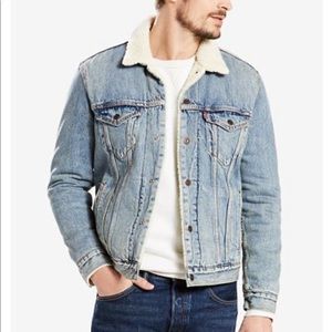 Levi’s Men's Sherpa Denim Trucker Jacket